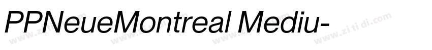 PPNeueMontreal Mediu字体转换